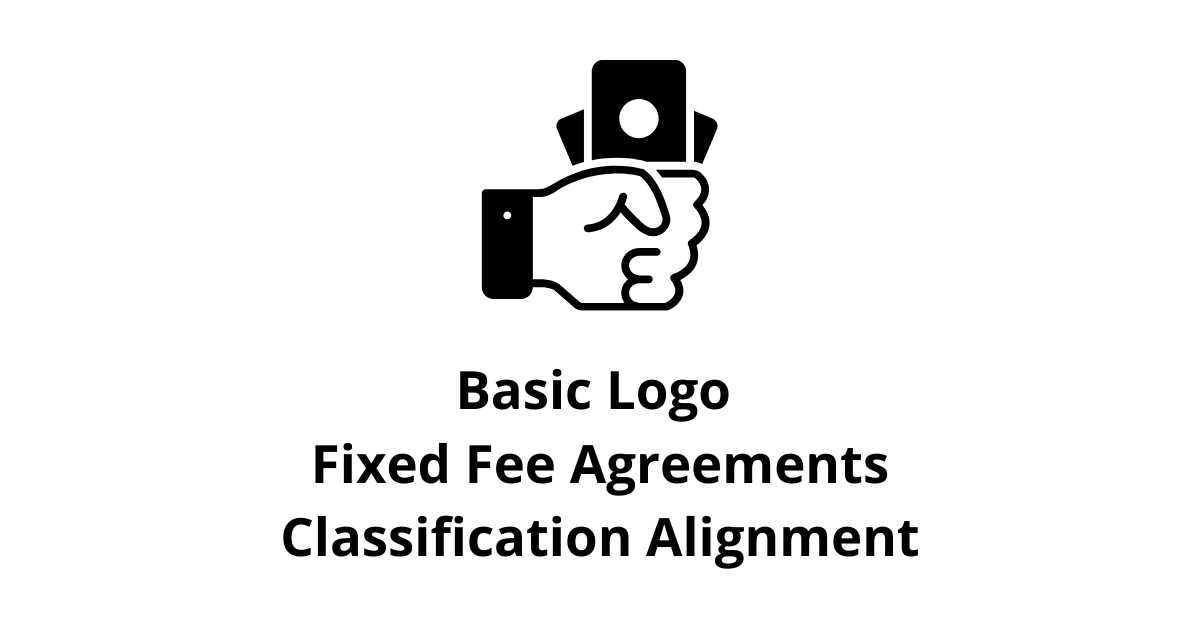 Basic Logo Fixed Fee Agreements Classification Alignment Back Office Services in BPO