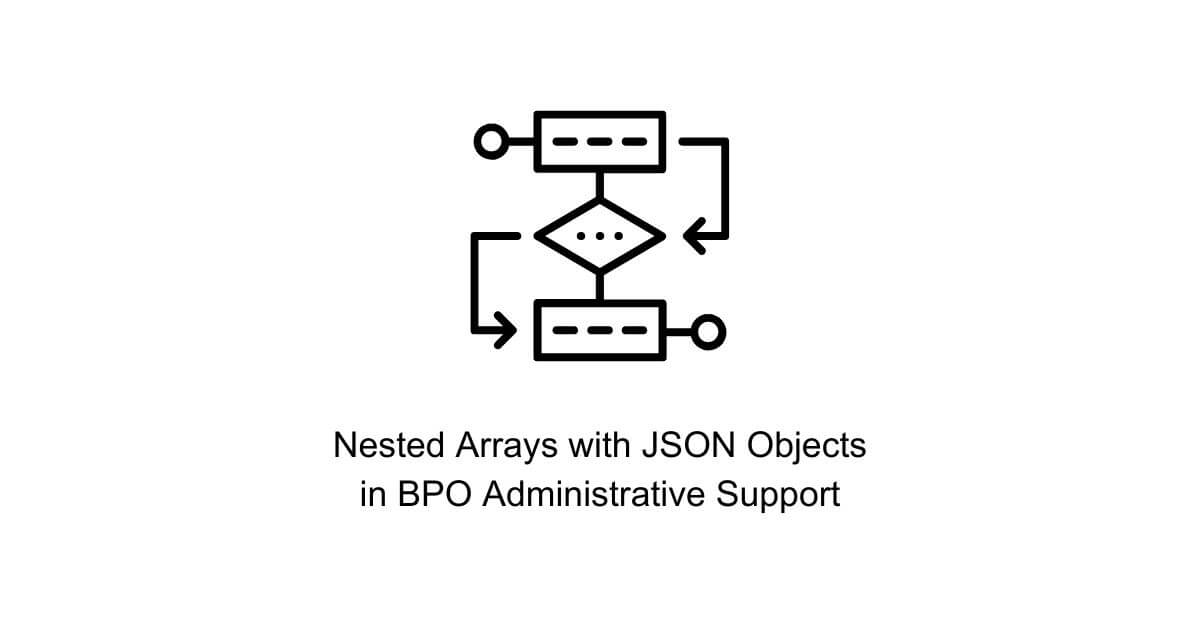 nested arrays with json objects data syntax format standardization in bpo administrative support