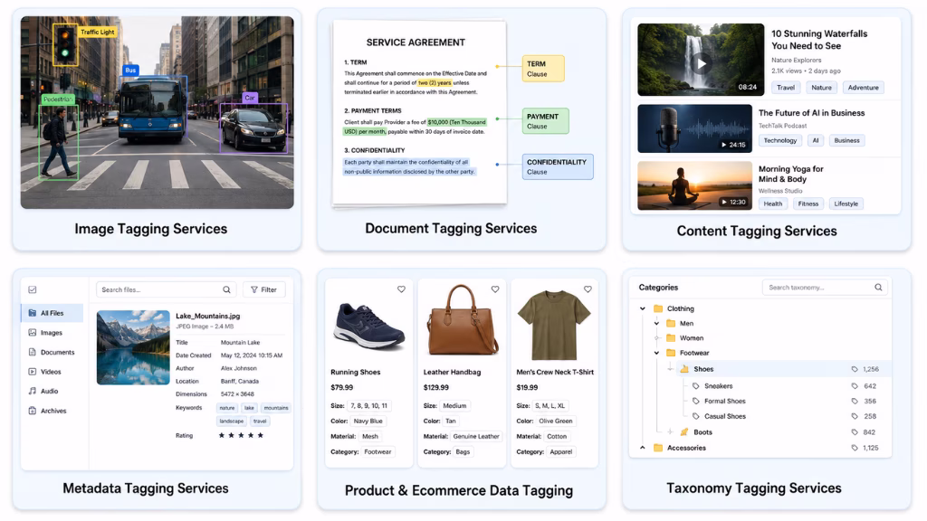 Types of Data Tagging Services in BPO