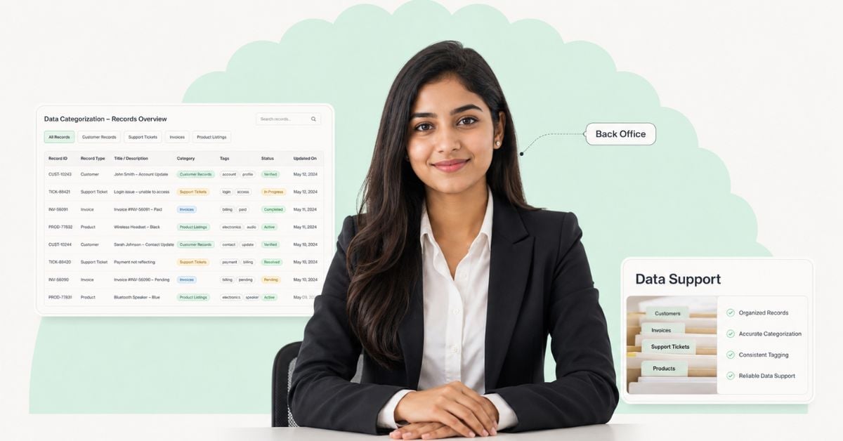 Data Categorization Support in BPO