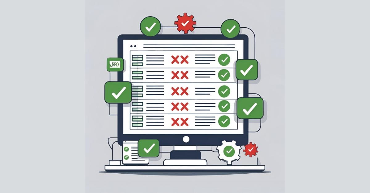 Support for identifying and eliminating duplicate data in BPO processes.