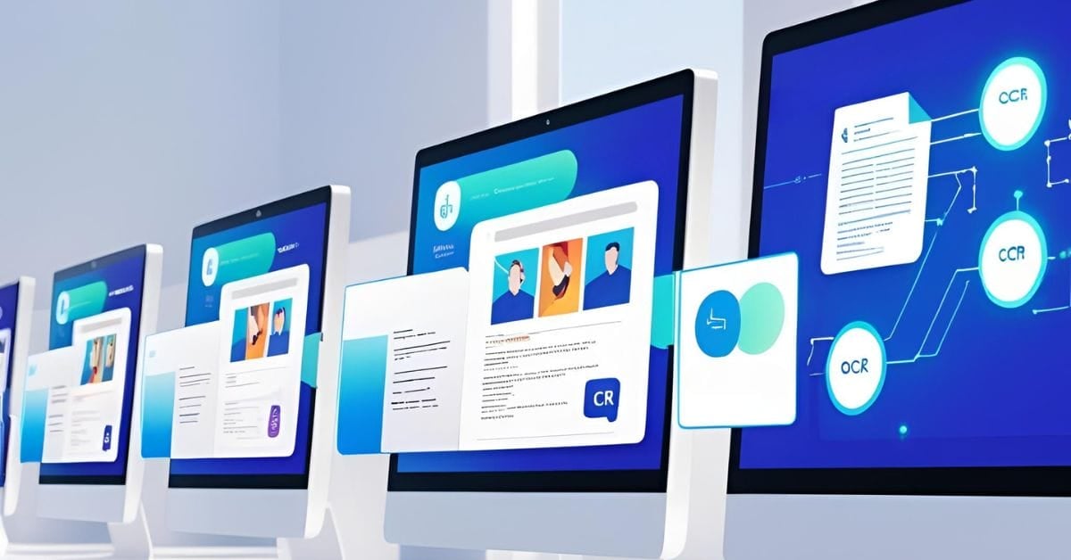 Extracting readable text from images using OCR technology in BPO services.