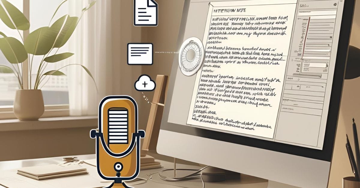 BPO professionals digitizing interview notes for organized record-keeping and analysis.