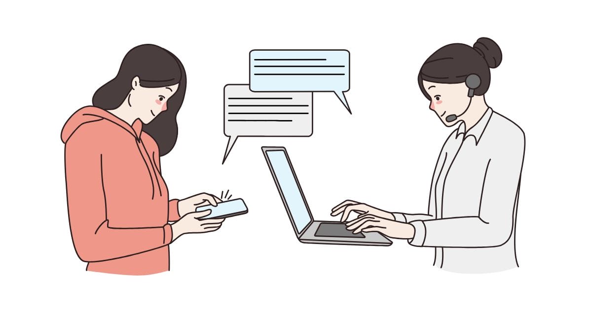 Two-Way SMS Communication Support in BPO