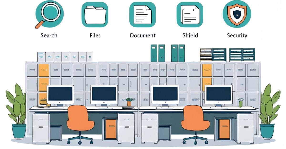 Document search and retrieval system support in BPO