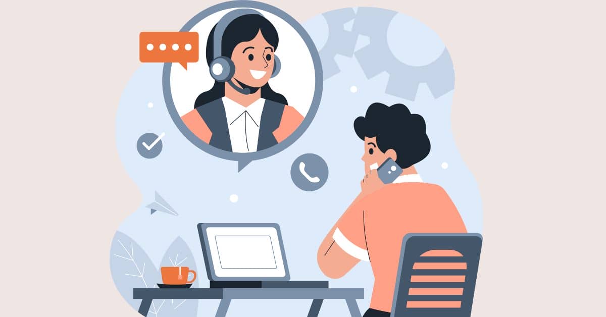 High-touch customer service concept with personalized support interaction