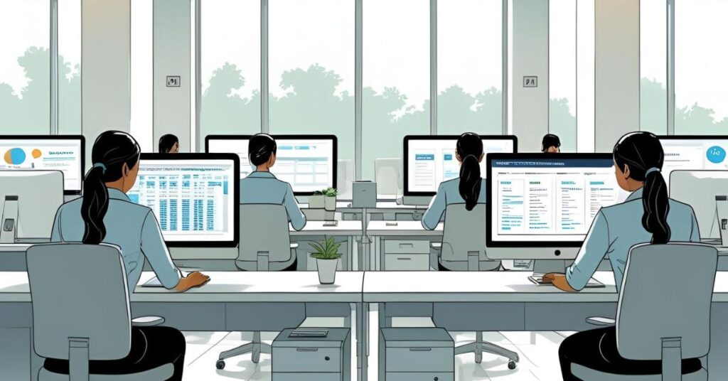 Insurance customer support data management services in business process outsourcing.