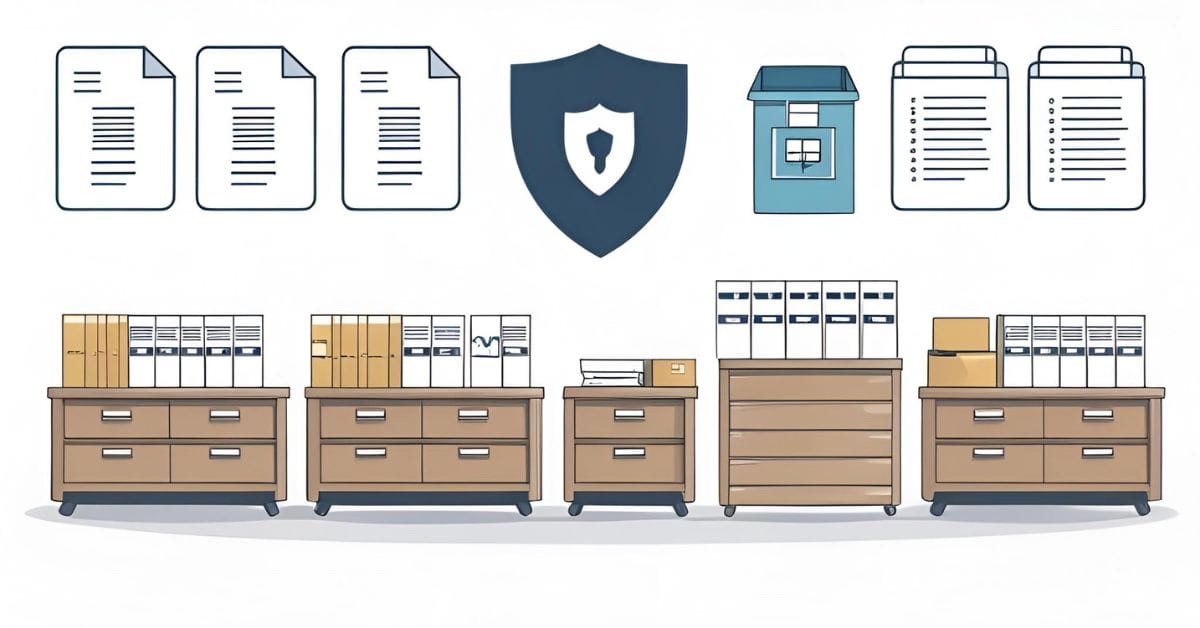 Physical document storage support in BPO