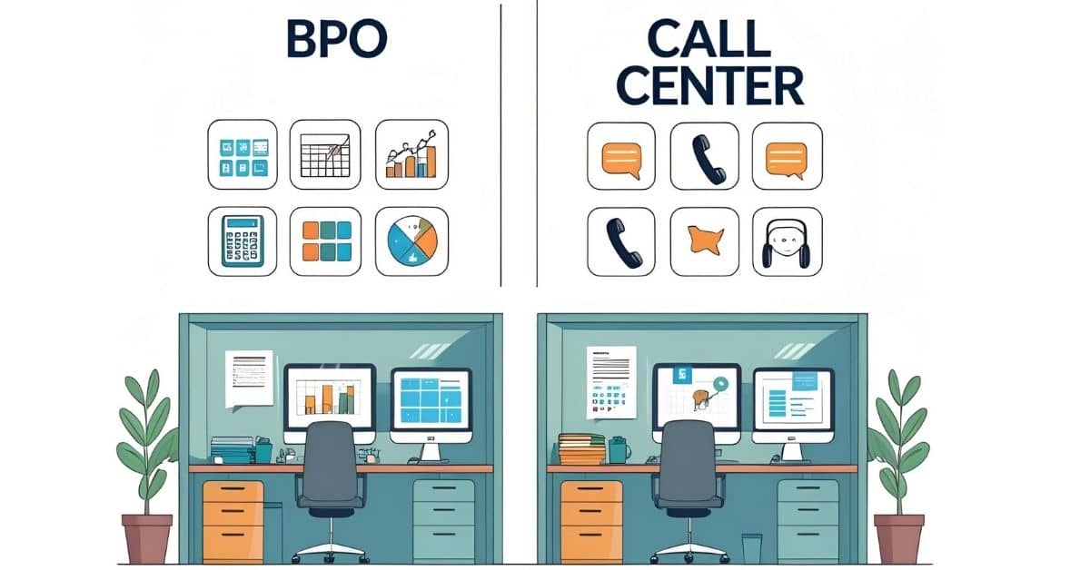 Guide to understanding the differences between BPO and call center operations