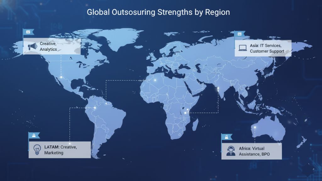 Regional Breakdown: Where the World Outsources