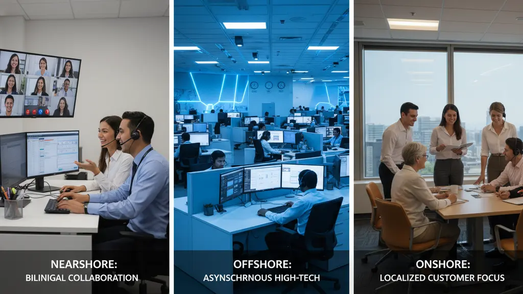 How Do Nearshore, Offshore, and Onshore Call Centers Compare?