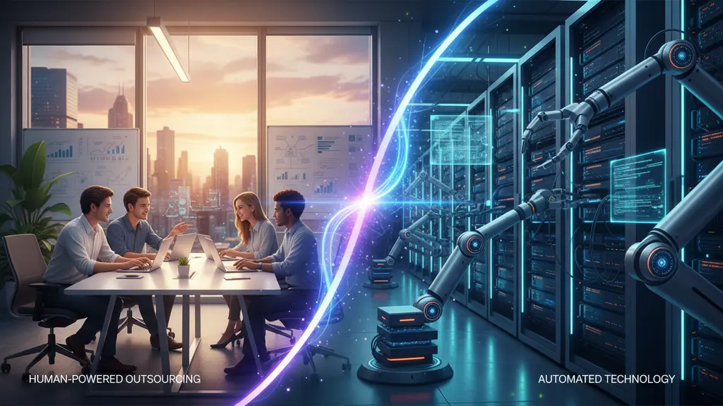 Can Outsourcing and Automation Be Combined? (Hybrid Approaches)