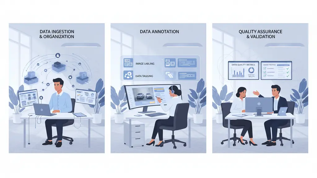 How Does the Data Annotation Workflow Operate? (Step-by-Step)