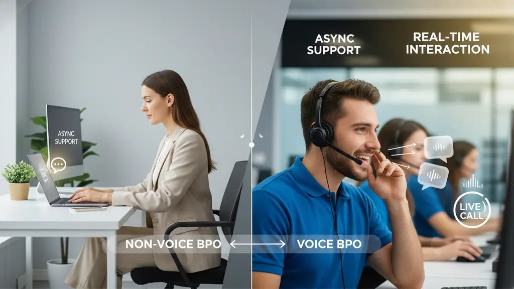 How Does Non-Voice Support Compare to Voice Process in BPO?