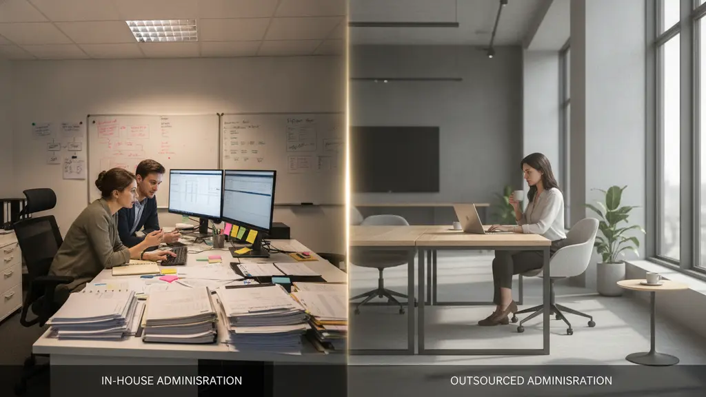 In-House vs. Outsourced Administration: What’s the Difference?